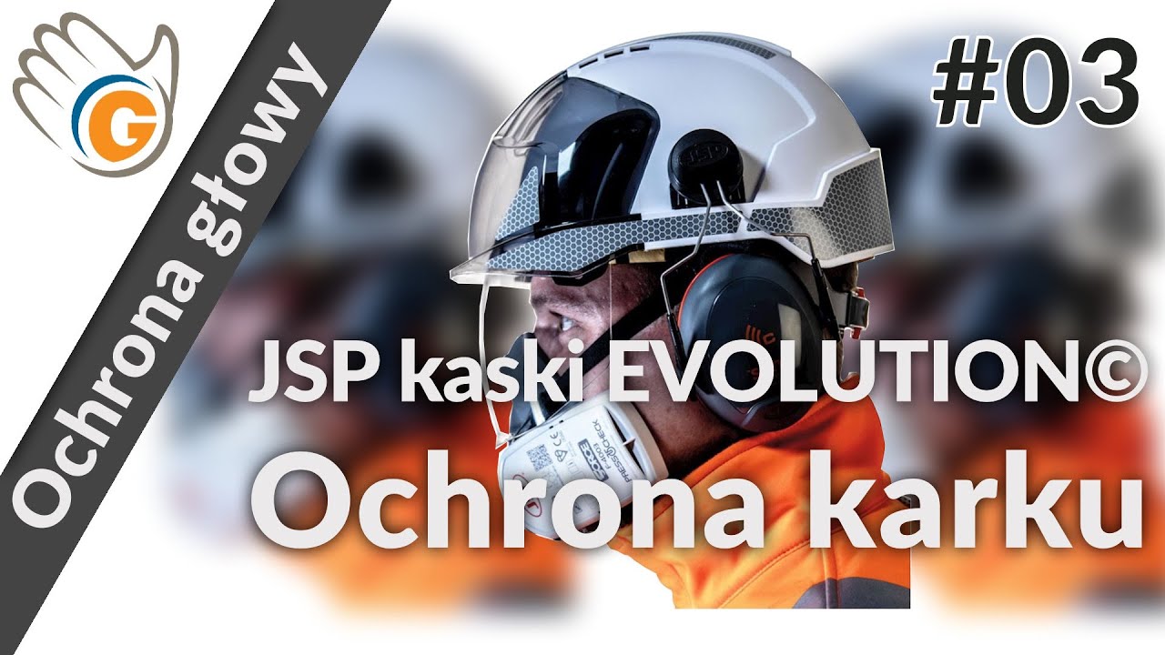 JSP Kask ochronny + ochrona karku