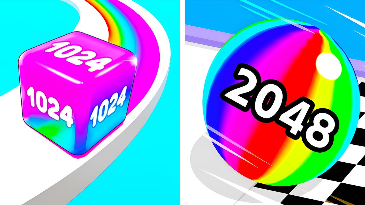Jelly Run VS Ball Run 2048 🍬🔴 All Levels Max Update Walkthrough Mobile NEW Gameplay J0RX