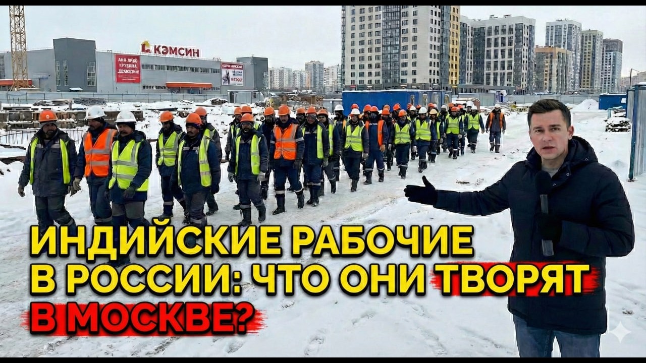 😱Индийские рабочие заполонили Россию... Что творят ИНДУСЫ в Москве