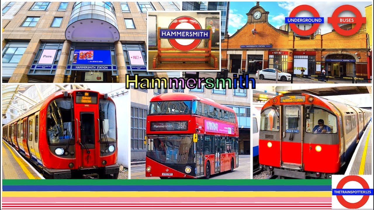 Trains & Buses at Hammersmith Station - (29/08/2022)