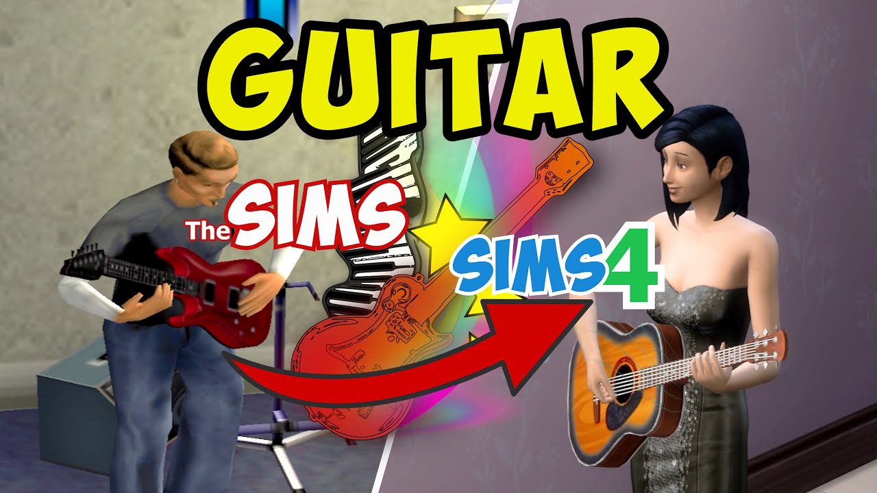 Sims 1, Sims 2, Sims 3, Sims 4 - Guitar Evolution