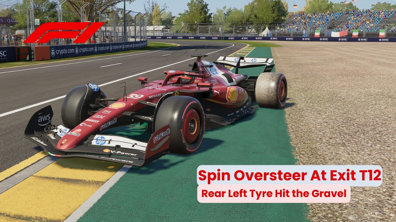 Spin at Exit Turn 12 in Albert Park Circuit | F1 25