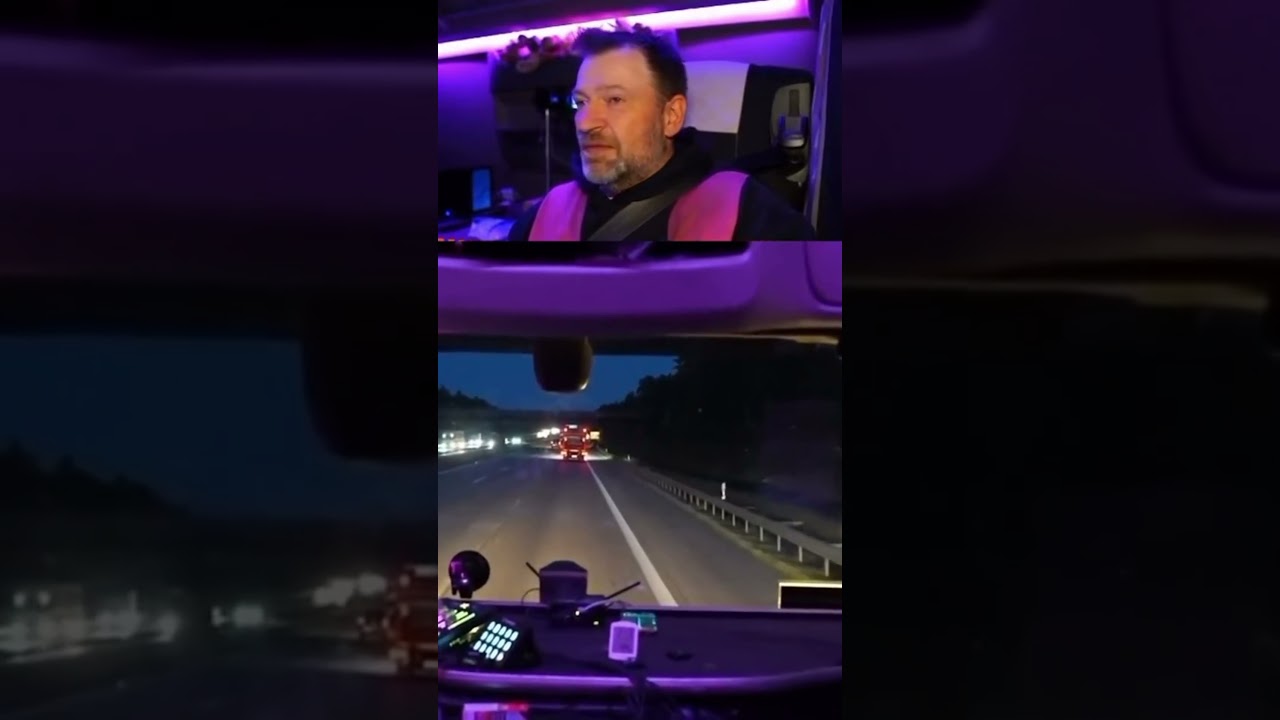 Ausfahrt taucht zu pl&ouml;tzlich auf #druckverlust #lkw #twitch #autobahn