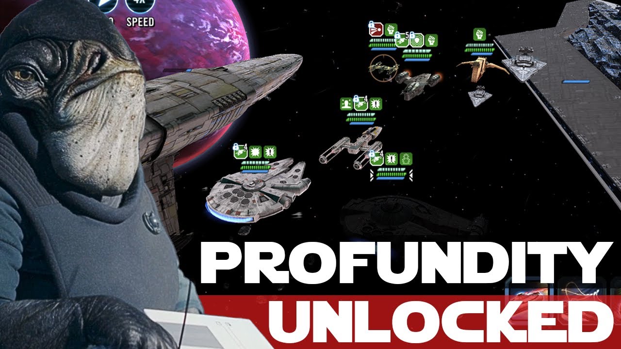 Разблокировка SWGOH Profundity (легкий уровень 2) и тестирование Fleet Arena