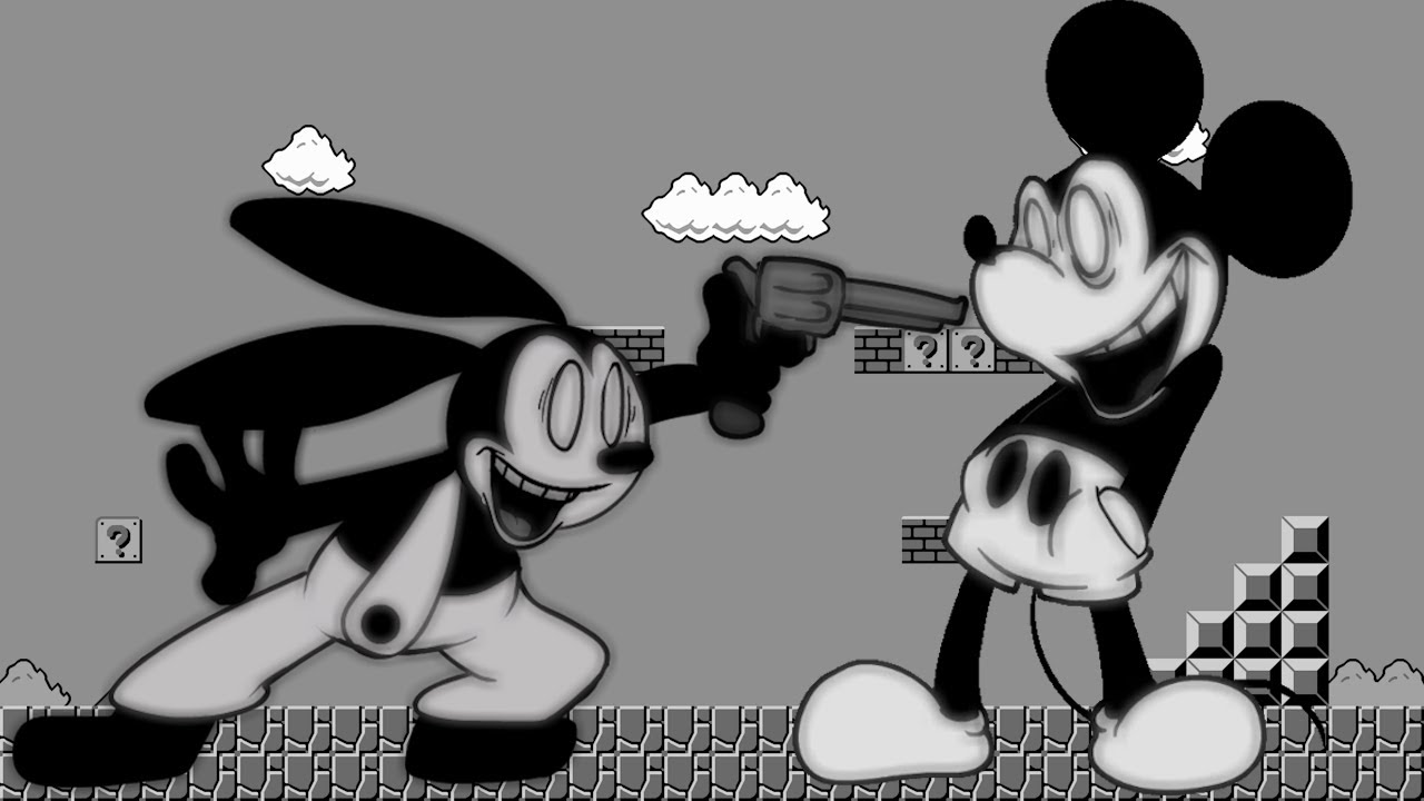 【FNF】Game Over but Oswald and Mickey Mouse sings it