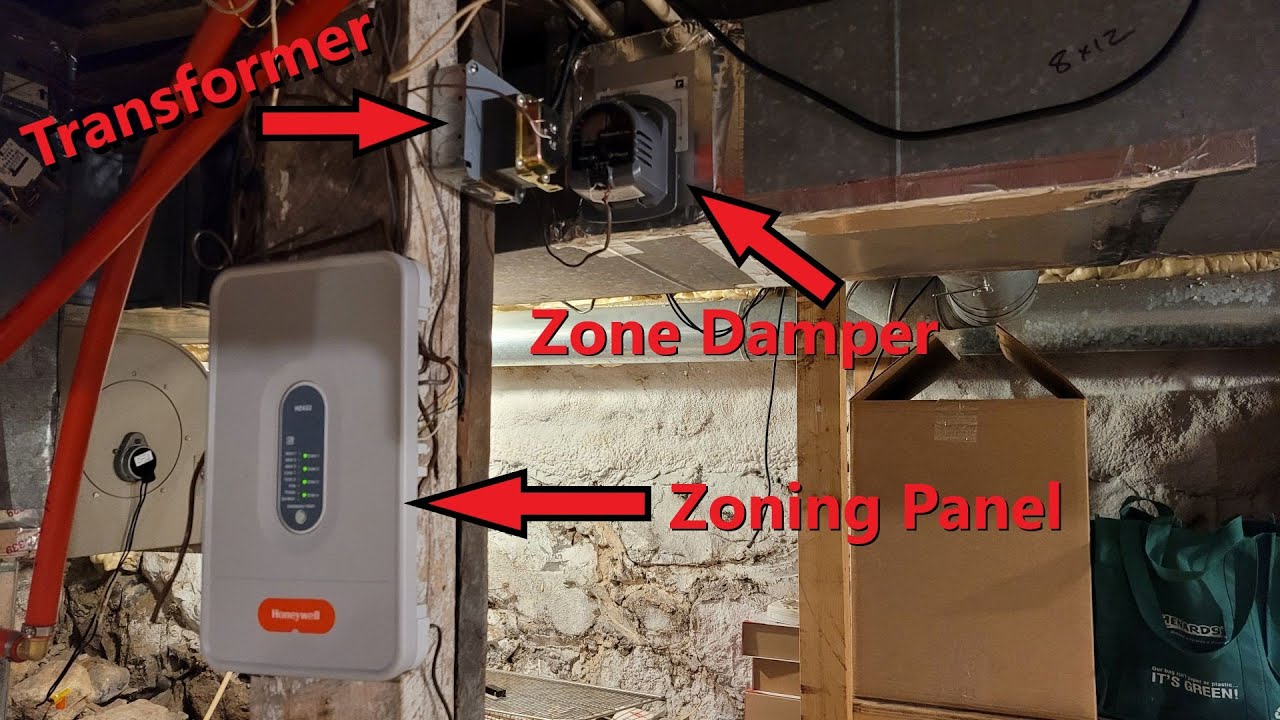 My Zoning system setup and damper replacement | Honeywell HZ432