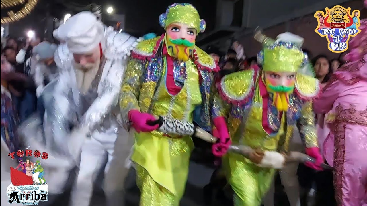 Toros Cuadrilla de Arriba 🎭🐂 - Iniciando el desfile del Carnaval Cuanalán 2025