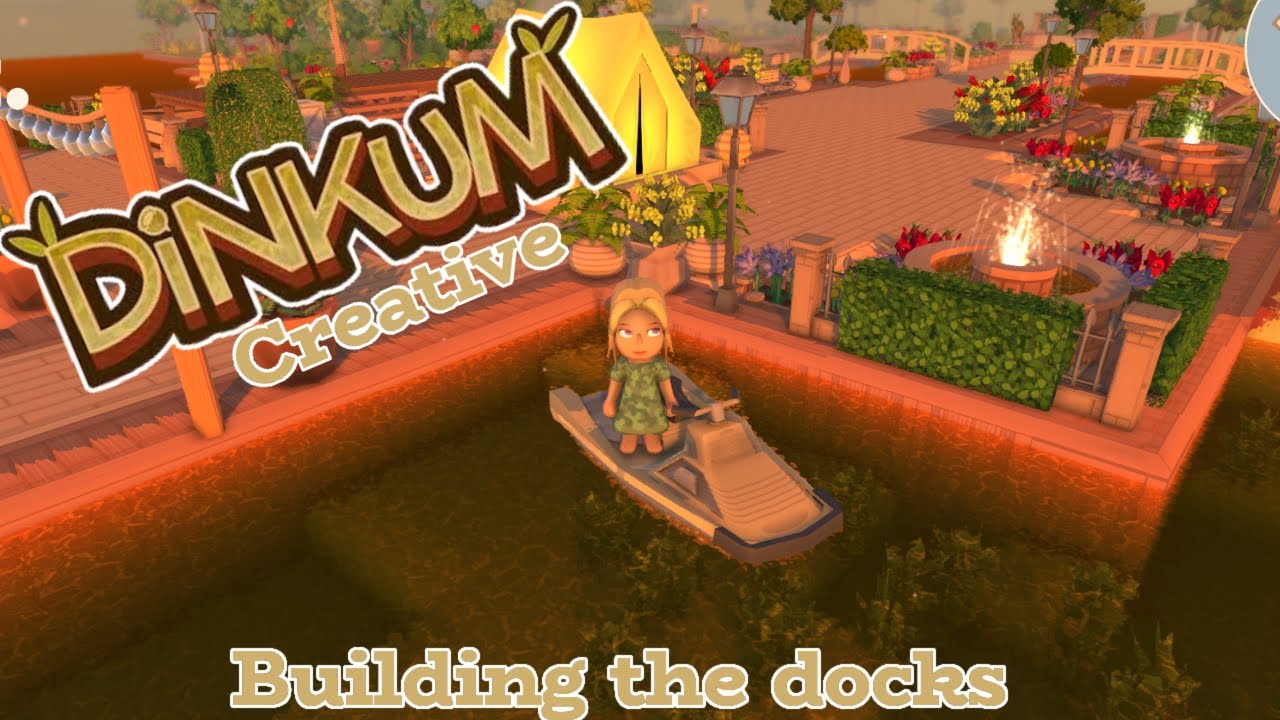🌼 Dinkum Creative mode 🌼 Building the docks 😊