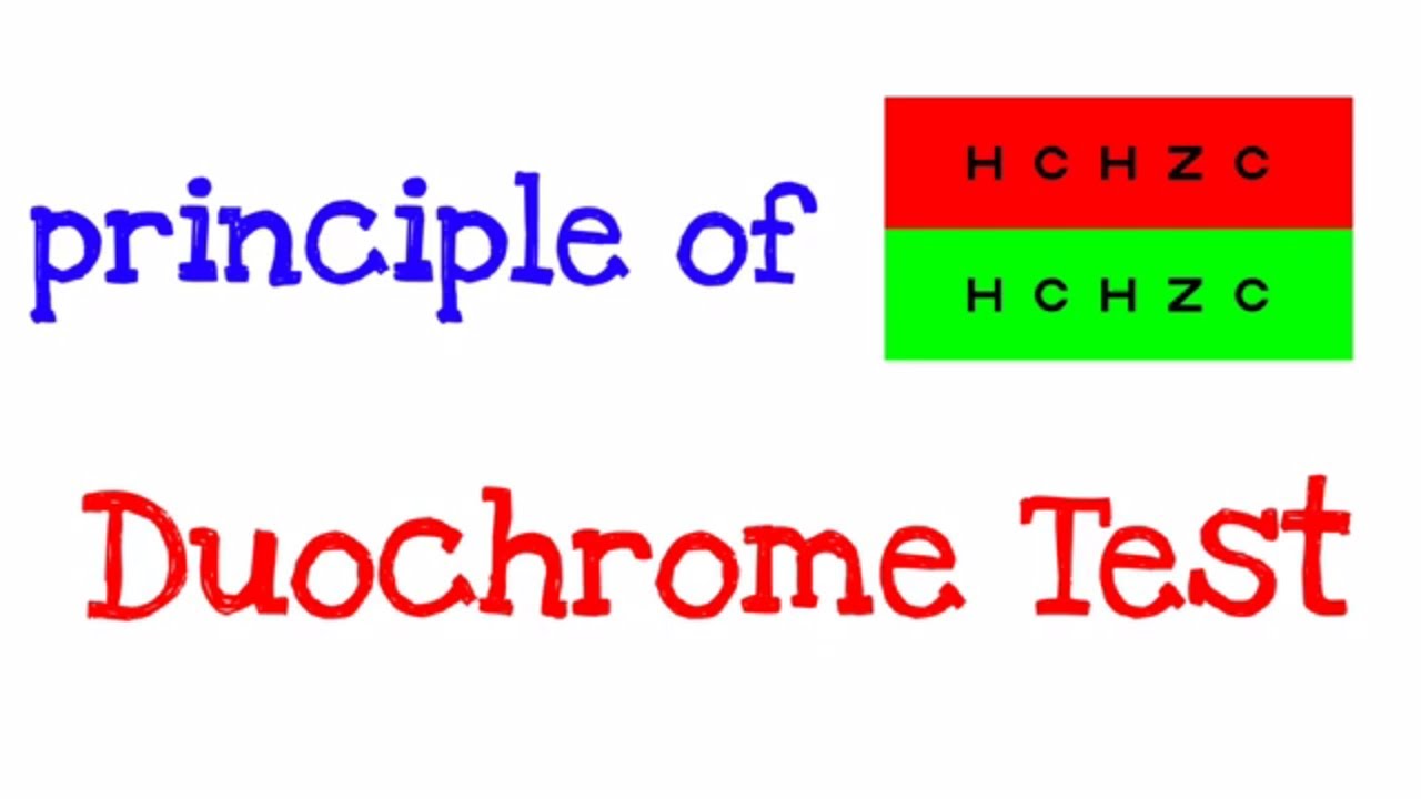Principle of duochrome Test
