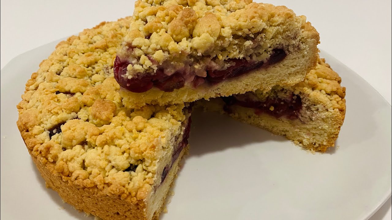 Sbriciolata alle Ciliegie / Cherry Pie / Con Ciliegie Fresche