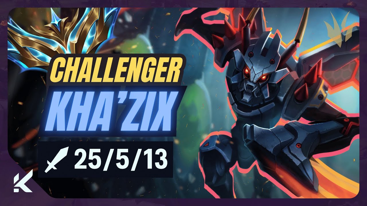Challenger Kha'zix Smurf Teaches to Carry in Platinum Elo (25.04)