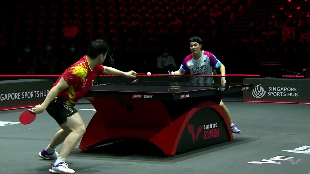 FAN Zhendong  vs AN Jaehyun Slow Motion | SingaporeSmash 2022