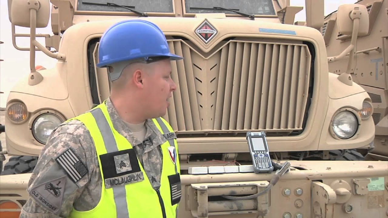 Soldiers in Kuwait Use A New System To Track Equipment