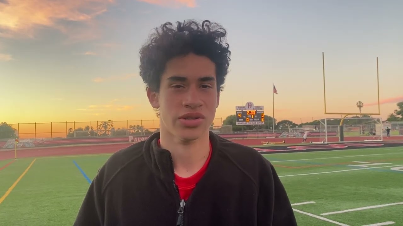 Nico Arregoces of Palos Verdes Boys Soccer on Second Victory This Season Over Rival Redondo Union