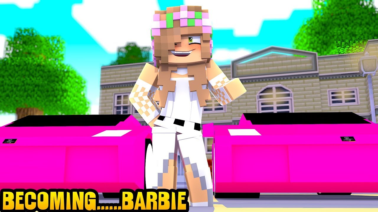 LITTLE KELLY BECOMES BARBIE! | Minecraft Little Kelly