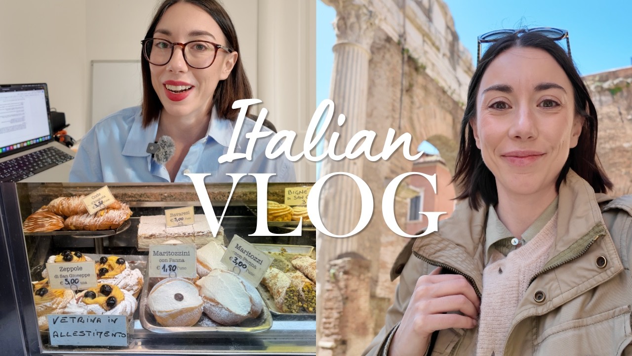 Italian vlog: pausa pranzo in centro a Roma, facciamo due chiacchiere (Sub)