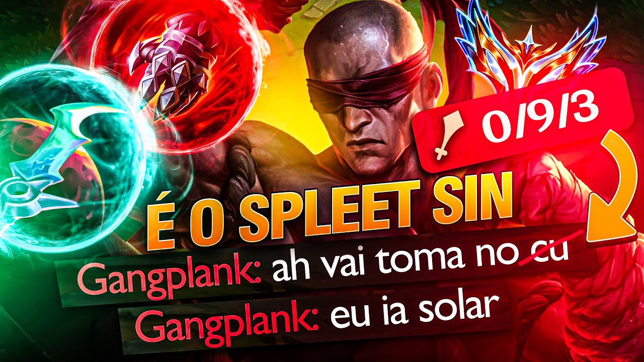 Fiz o Lee Sin Top SPLITPUSHER e Tiltei o Top Inimigo KKKKKKKKK