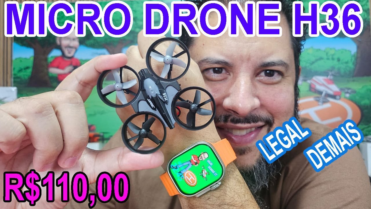 Mini Drone H36 Testamos mais um micro drone Como Ligar menor drone