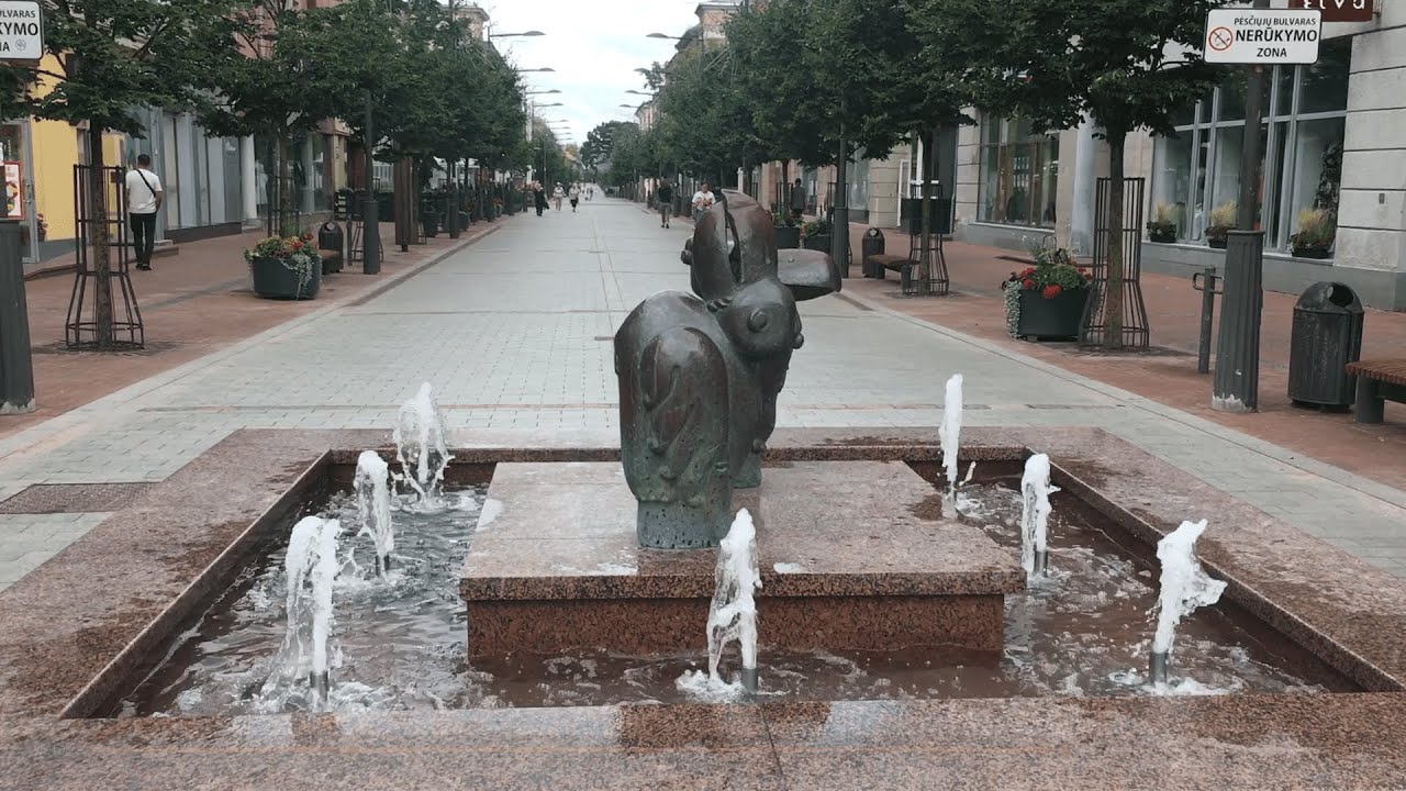 City walking tour of Siauliai/visit  Lithuania/прогулка по городу Шяуляй, Литвa