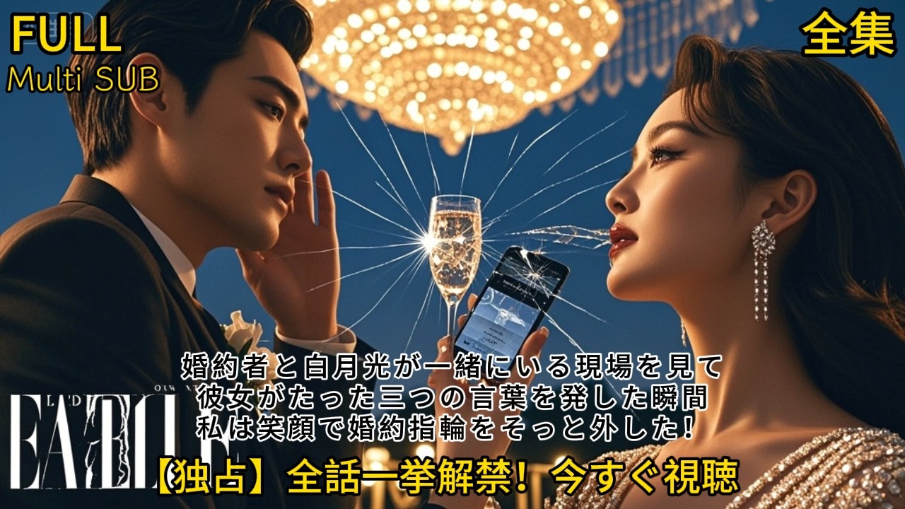 【全話】💥婚約者と白月光が一緒にいる現場を見て💔彼女がたった三つの言葉を発した瞬間、私は笑顔で婚約指輪をそっと外した！#中国ドラマ #おすすめ #おすすめ動画 #コメディ #恋愛