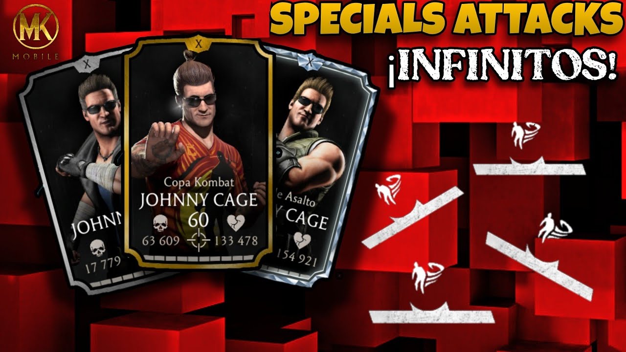 El MEJOR EQUIPO Para Johnny Cage (Specials Attacks INFINITOS) | Mk Mobile