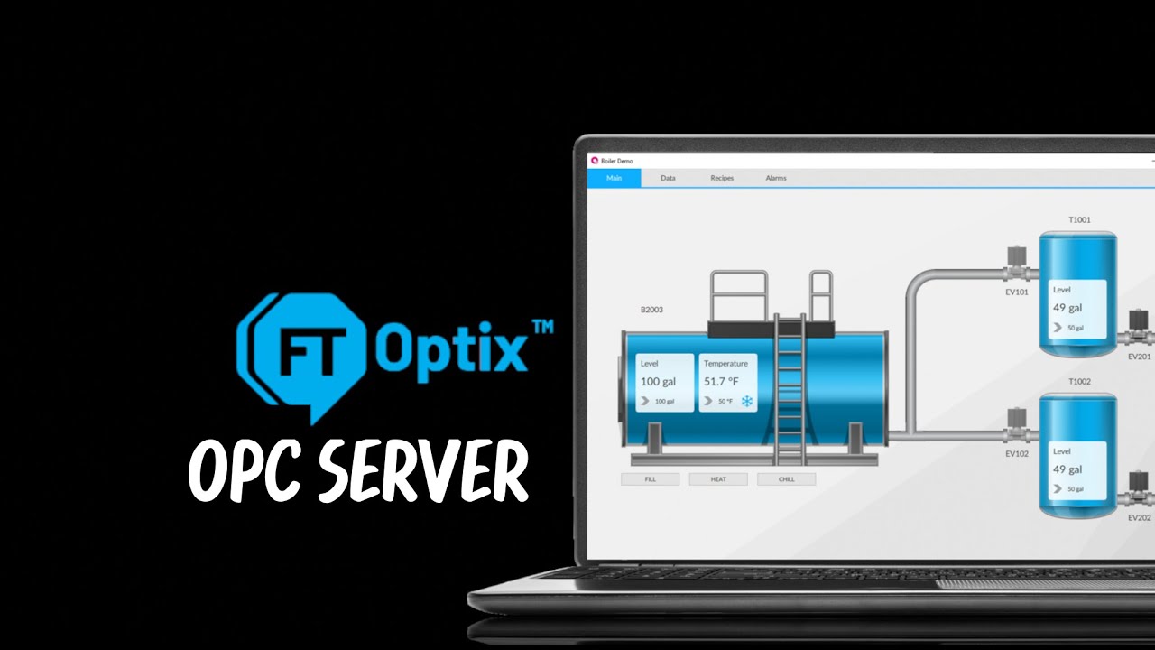 Функции FactoryTalk Optix и OPC-сервера