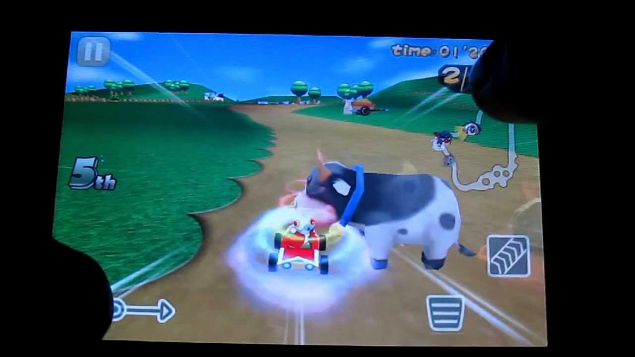 Mole Kart (Mario Kart rip-off) - iOS gameplay
