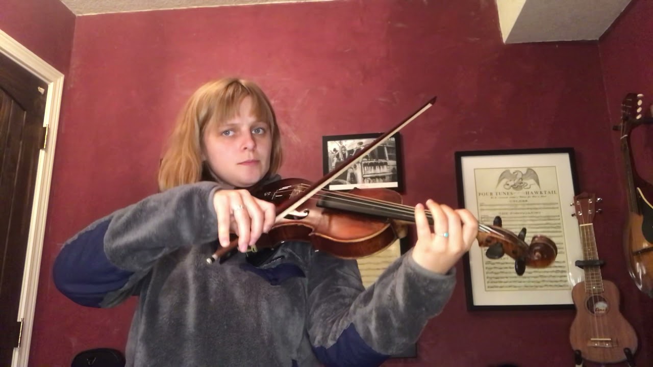 Arran Boat Song (ornamented) - fiddle practice video