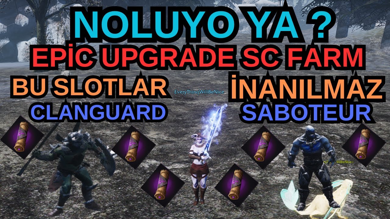 NOLUYO YA  ? EZİK BP PRİEST / EPİC UPGRADE SC SLOTLARI  CLANGUARD & SABOTEUR ( RİSE ONLİNE )
