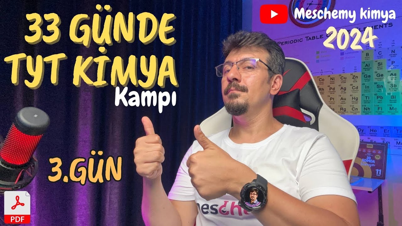Kimya Bilimi 3 | 33 Günde TYT Kimya Kampı | 9. Sınıf | 3. gün
