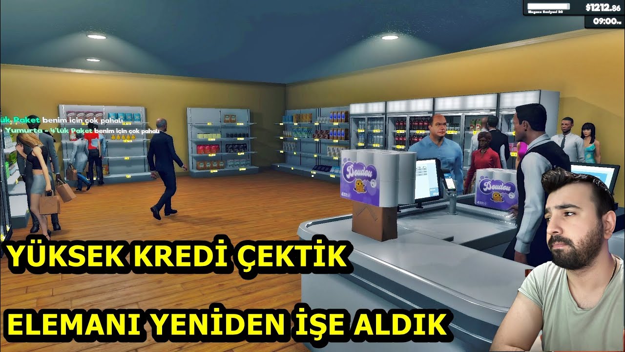 YÜKSEK FAİZLİ KREDİ ÇEKTİK ! ELEMANI YENİDEN İŞE ALDIK SÜPERMARKET SİMULATOR BÖLÜM 6