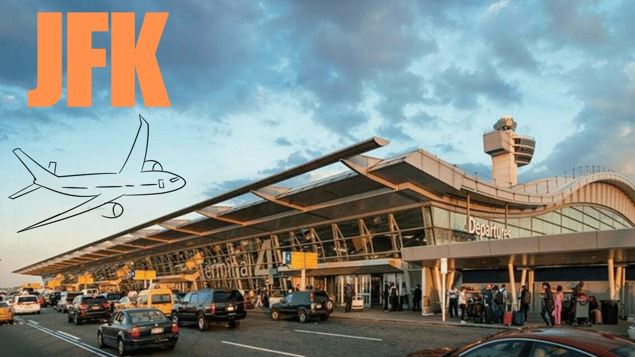 John F. Kennedy (JFK) Terminal 4, Airlines, Departure, Arrivals and Ground Transportation (4K)