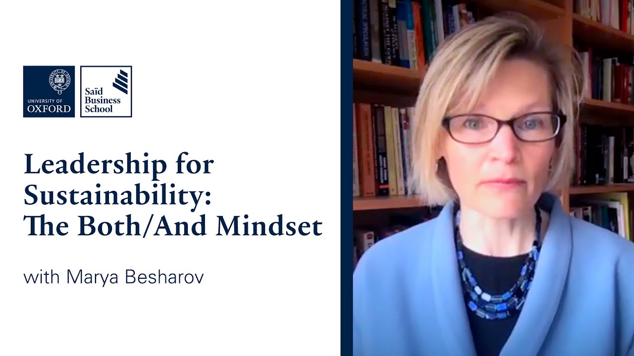 Leadership for Sustainability: The Both/And Mindset
