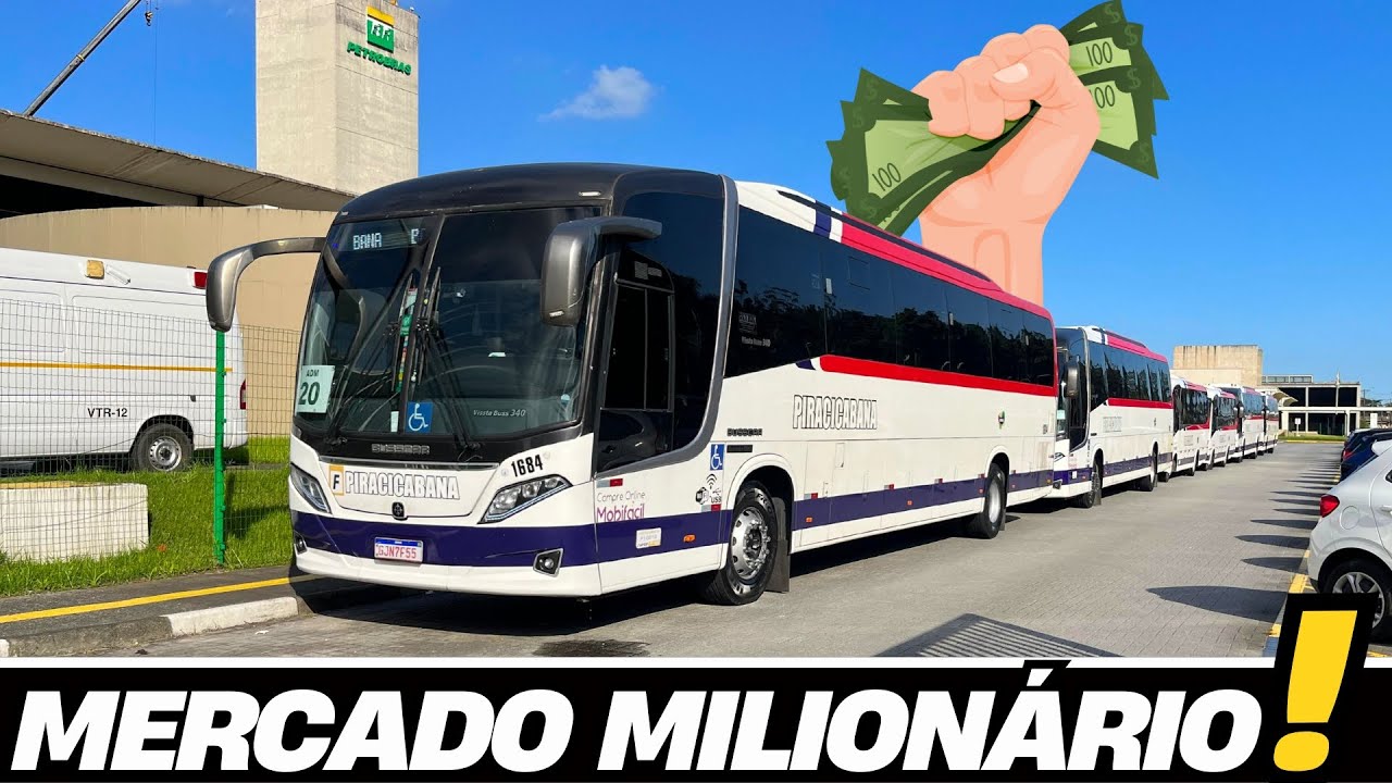 O MERCADO MILIONÁRIO DE FRETAMENTO DE ÔNIBUS NÃO PARA DE CRESCER NO BRASIL