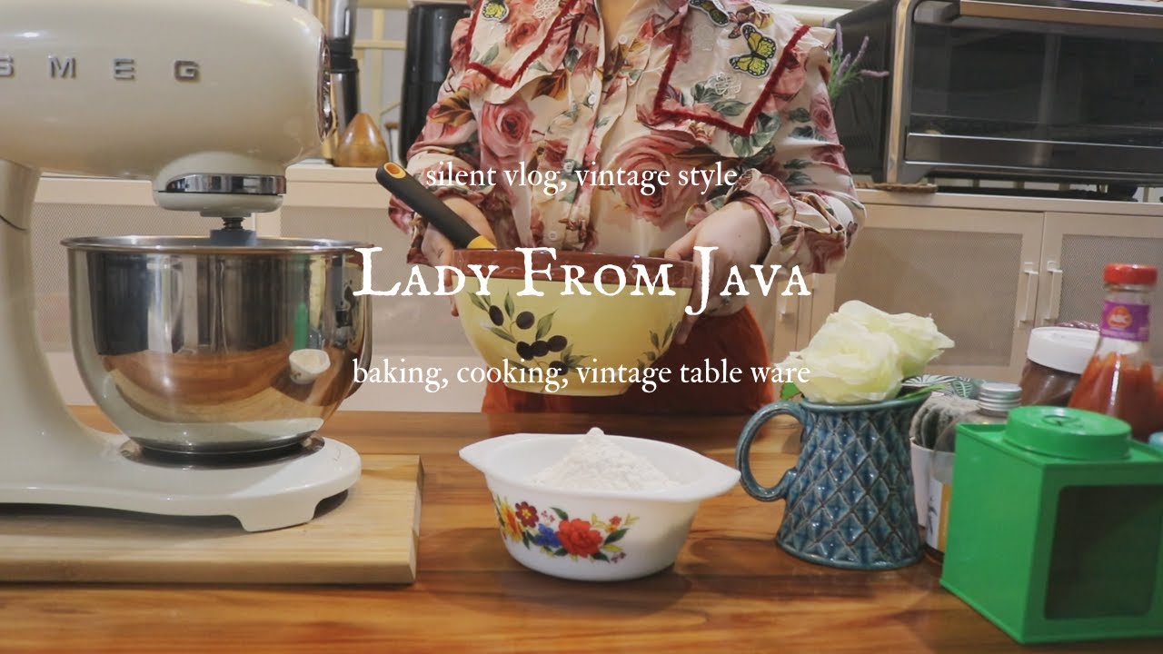 Vintage Tableware | Baking XL Pizza | Nasi Liwet Sunda | Painting | Teh Serai