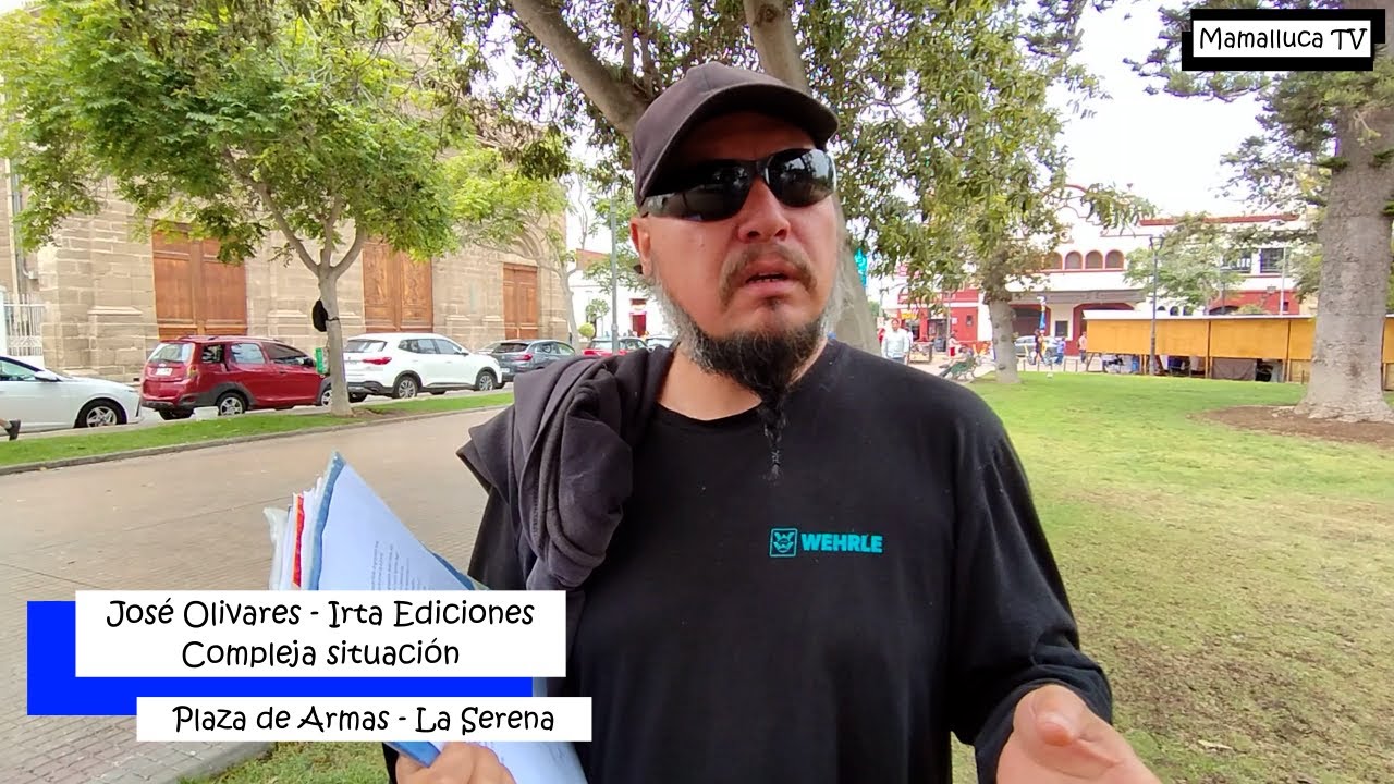 Difícil situación atraviesa José Olivares de IRTA Ediciones. Trabajador de la cultura en La Serena.