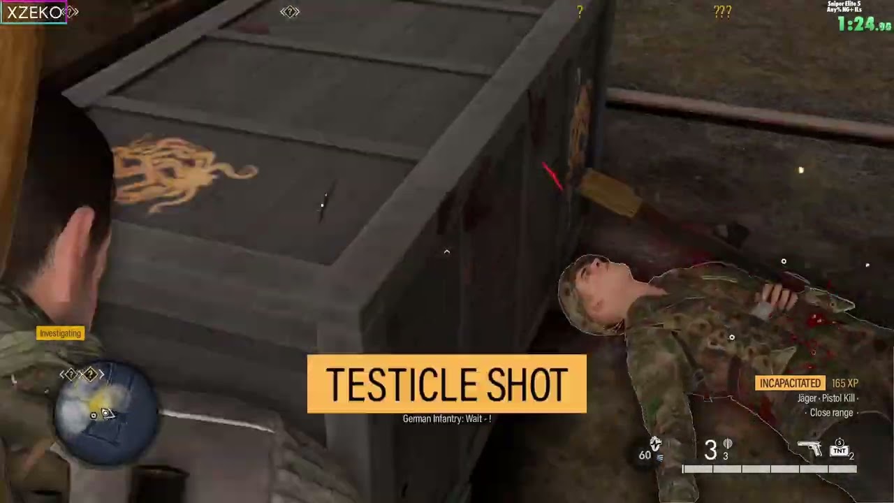 Sniper Elite 5 Speedrun - Rubble and Run -(Cadet) 4m07s