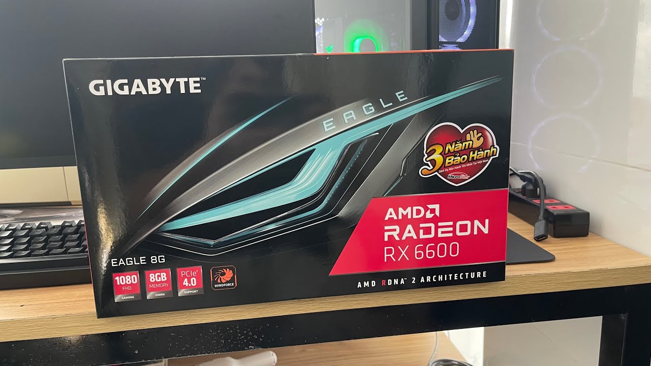 MÌNH VỪA MUA CARD ĐỒ HOẠ GIGABYTE AMD RADEON RX6600 EAGLE 8G CHO PC CỦA MÌNH - KIÊN RV GREEN9