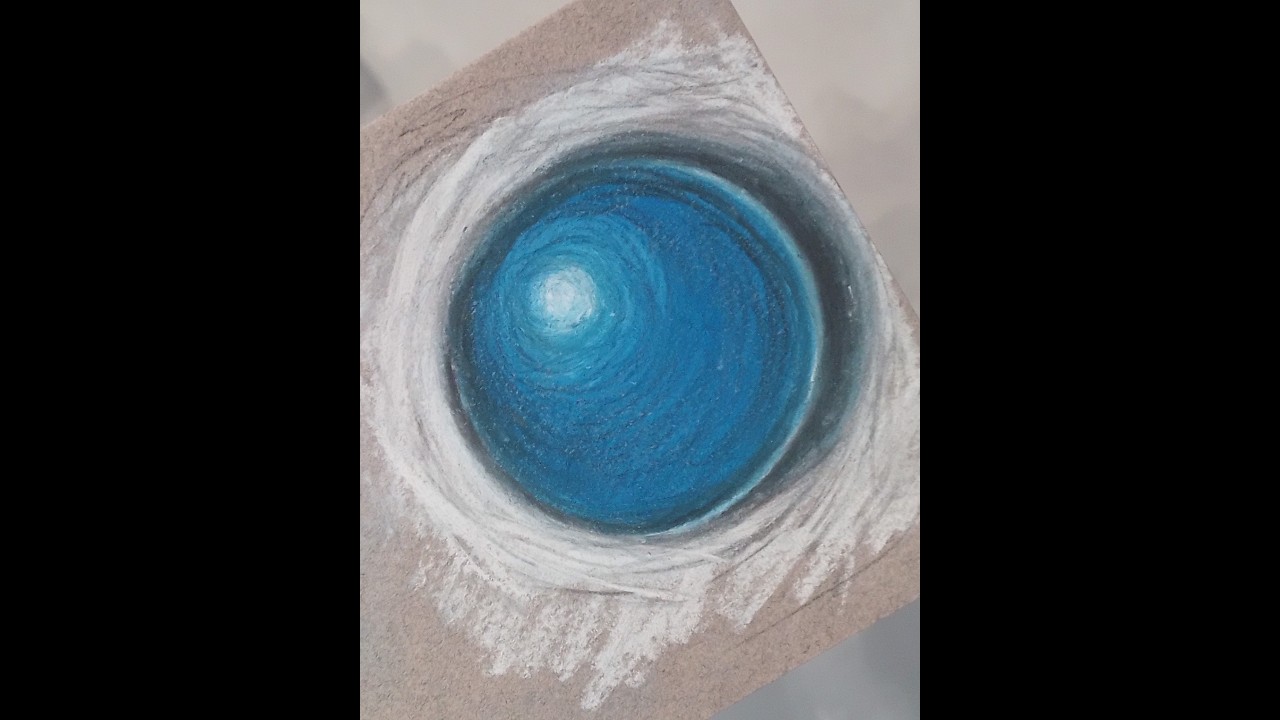 How to draw a blue ball with #pastelpencils #drawingtutorial #easydrawing #drawingforbeginners