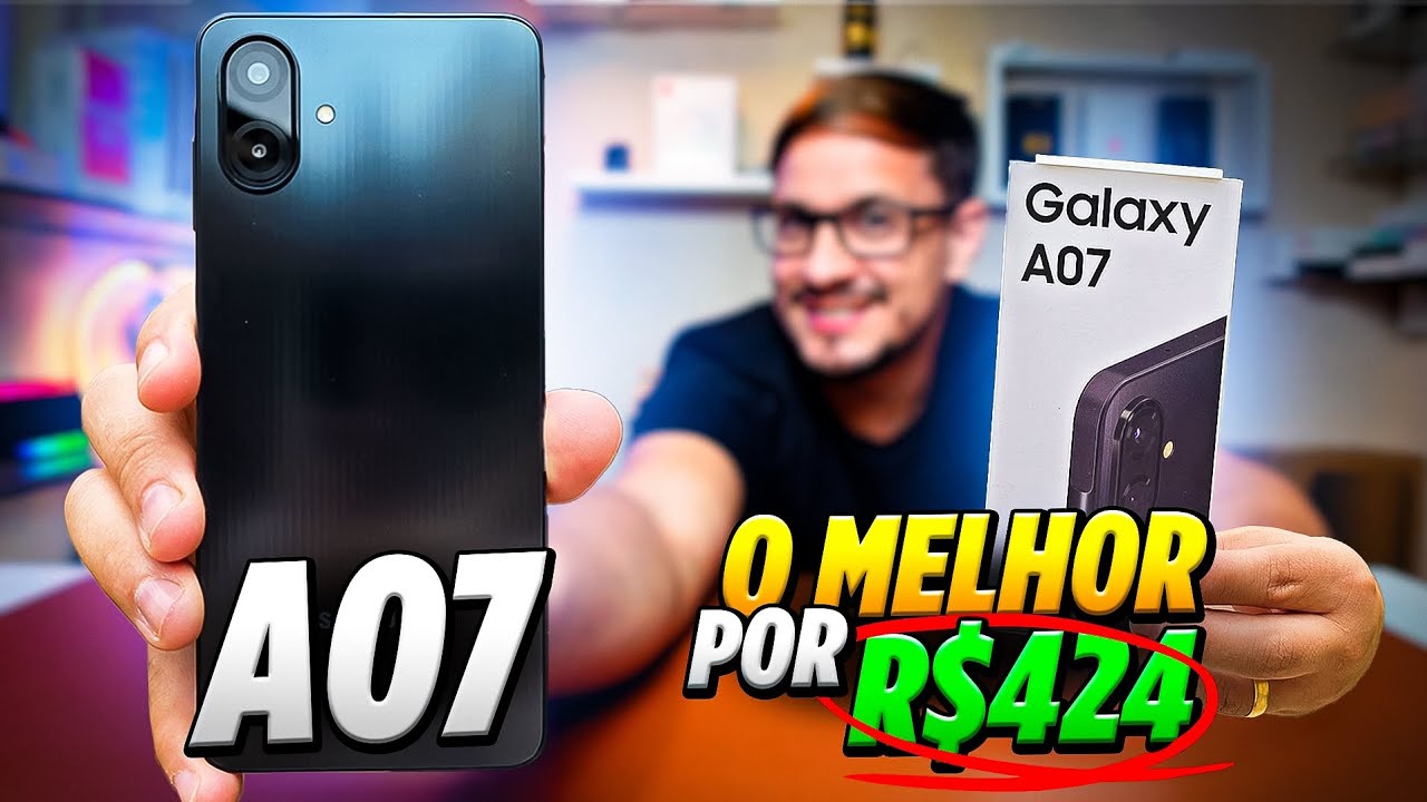 Galaxy A07 O NOVO CELULAR BARATO COMPLETINHO da Samsung! Será que vale a pena? 