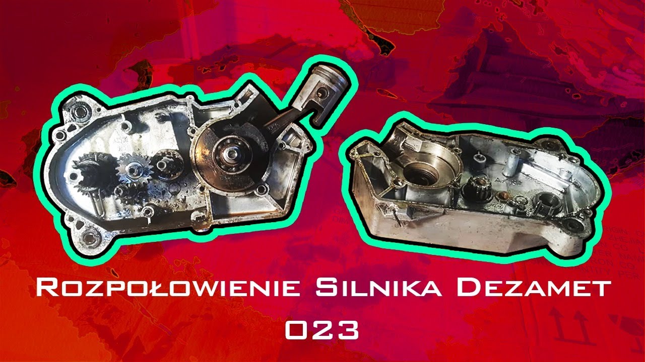 Rozpoławianie silnika Dezamet 023, rozkręcanie silnika. Romet Ogar 205