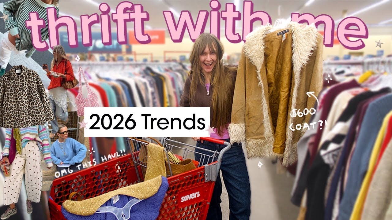 Я нашла в секонд-хенде самые актуальные модные тренды 2026 года 🛒 (невероятные находки!!) Моя САМ...