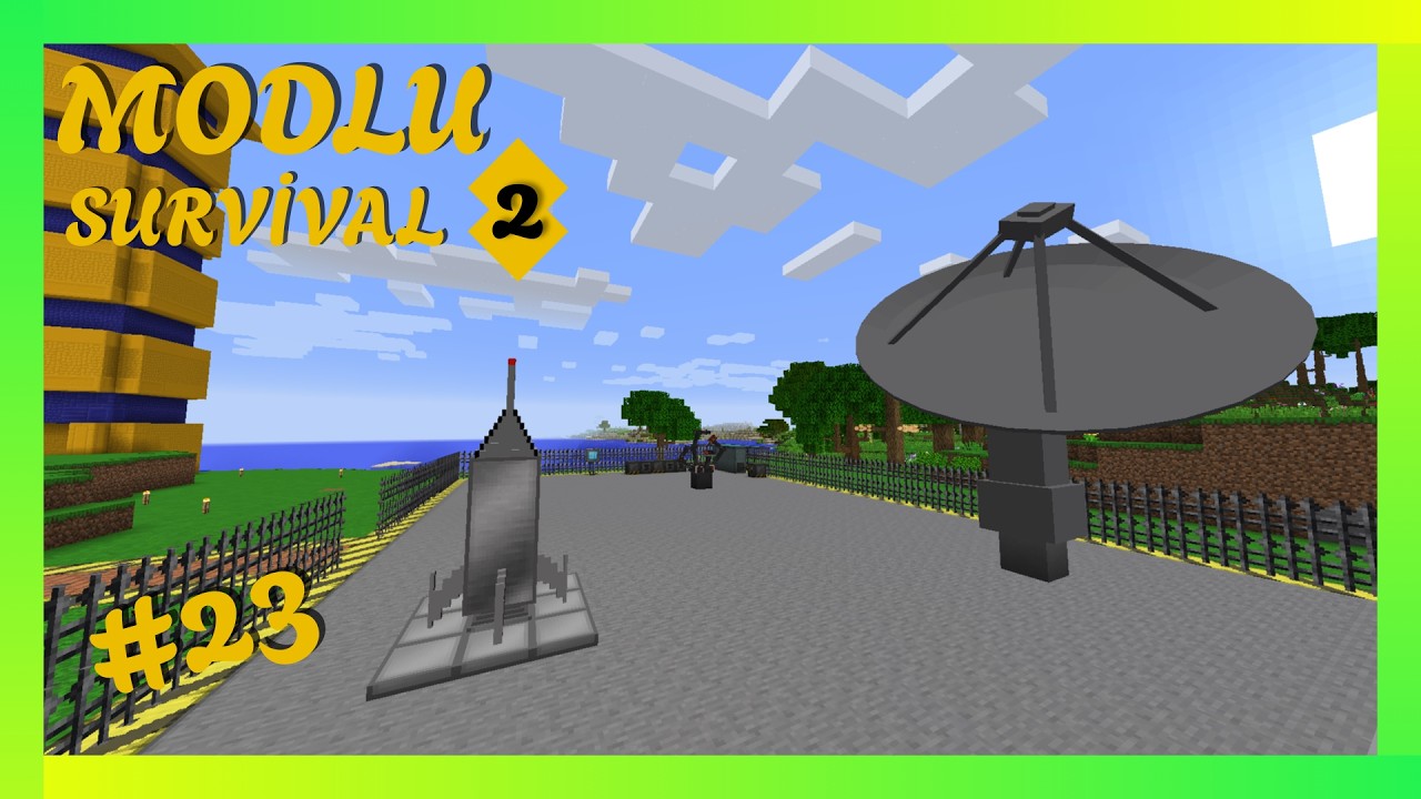 UZAY ÜSSÜ KURDUK ve GALACTİCRAFT GİRİŞ 🚀 - Modlu Survival #23