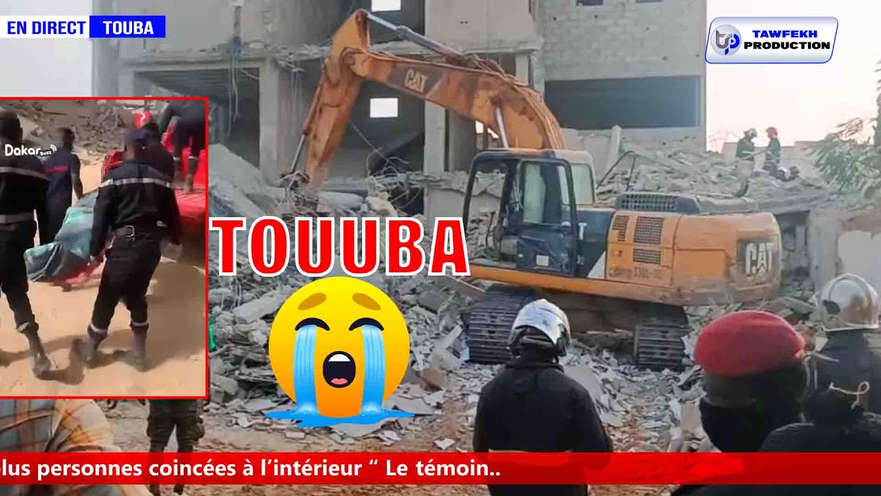 Urgent:😭😭 Effondrement à Touba, 2 M0rts 4 blessés des personnes coincées à l’intérieur “ Le témoin..