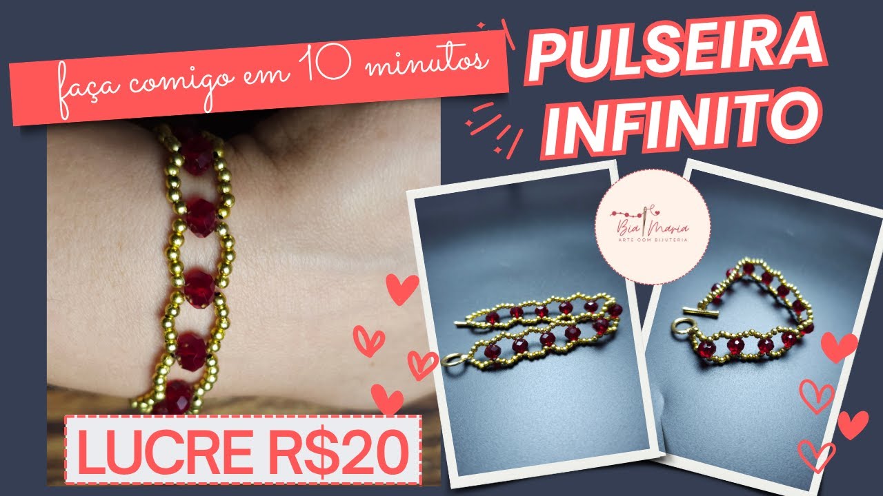 Aprenda o SEGREDO para Fazer Pulseira Infinito em 10 Minutos!