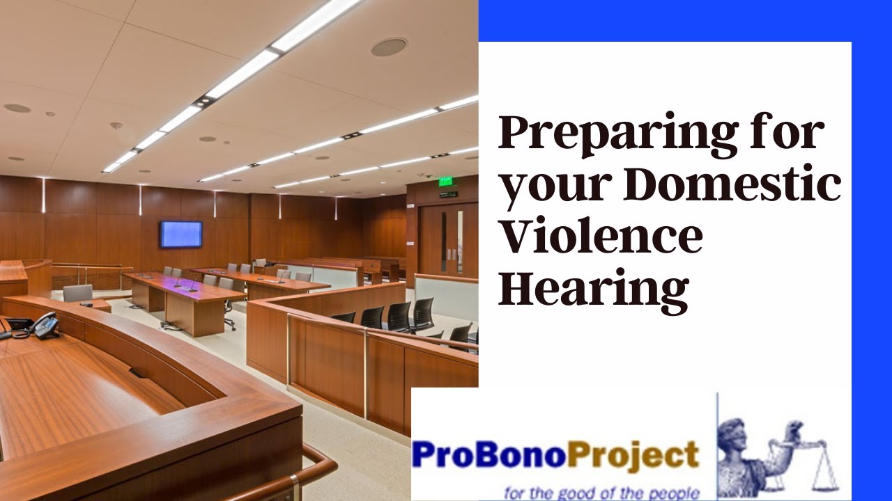 5. Preparing for your Domestic Violence Hearing