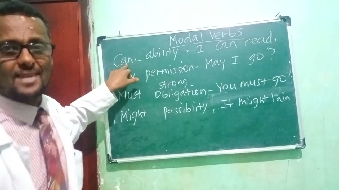 Modal verbs#can,may,must,might እንግሊዝኛ ቋንቋ ለጀማሪ ይማሩ 