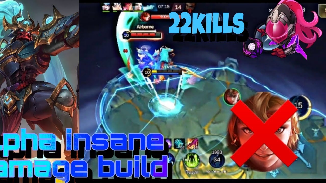 Alpha insane build #mobilelegends