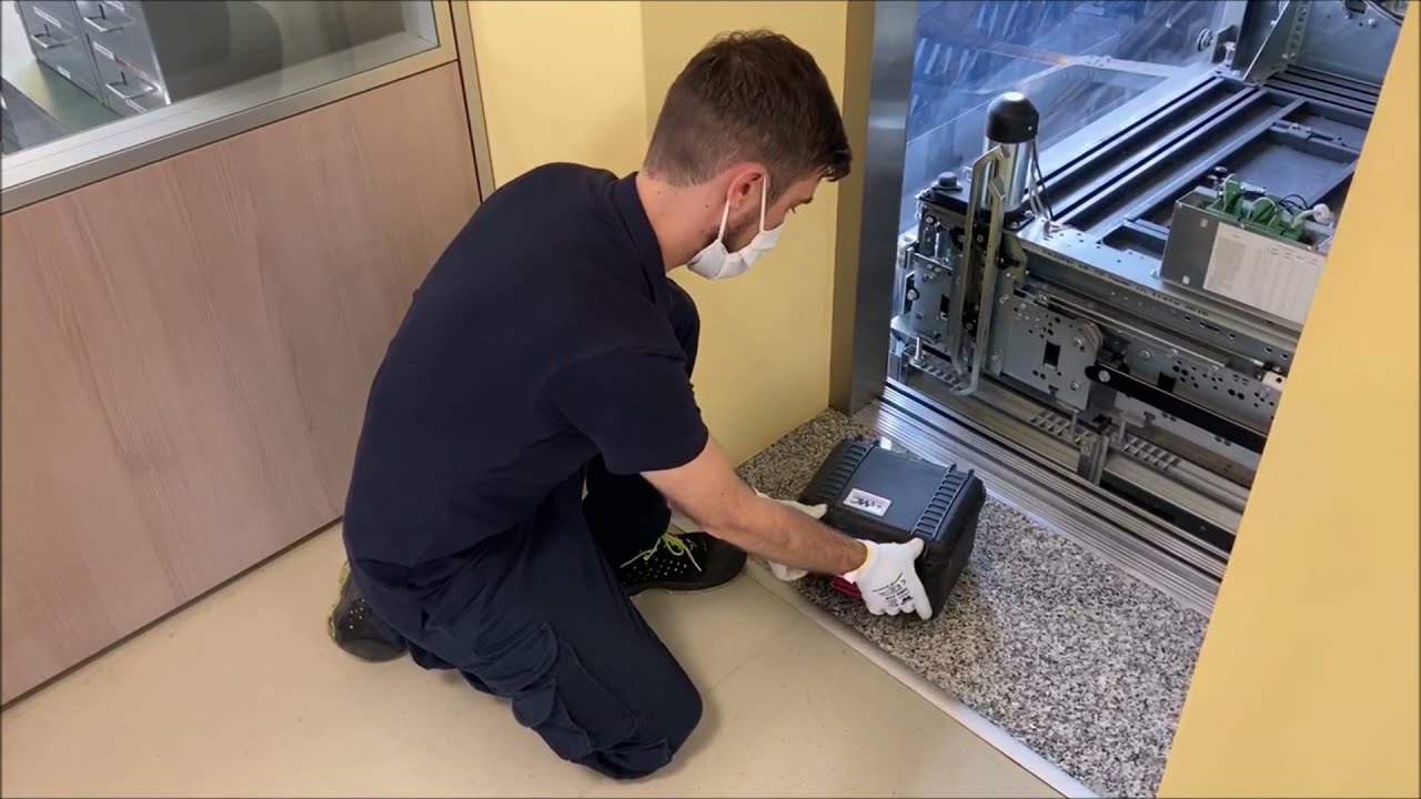 MRT ascensori - Procedura di ispezione funi su impianto MRL