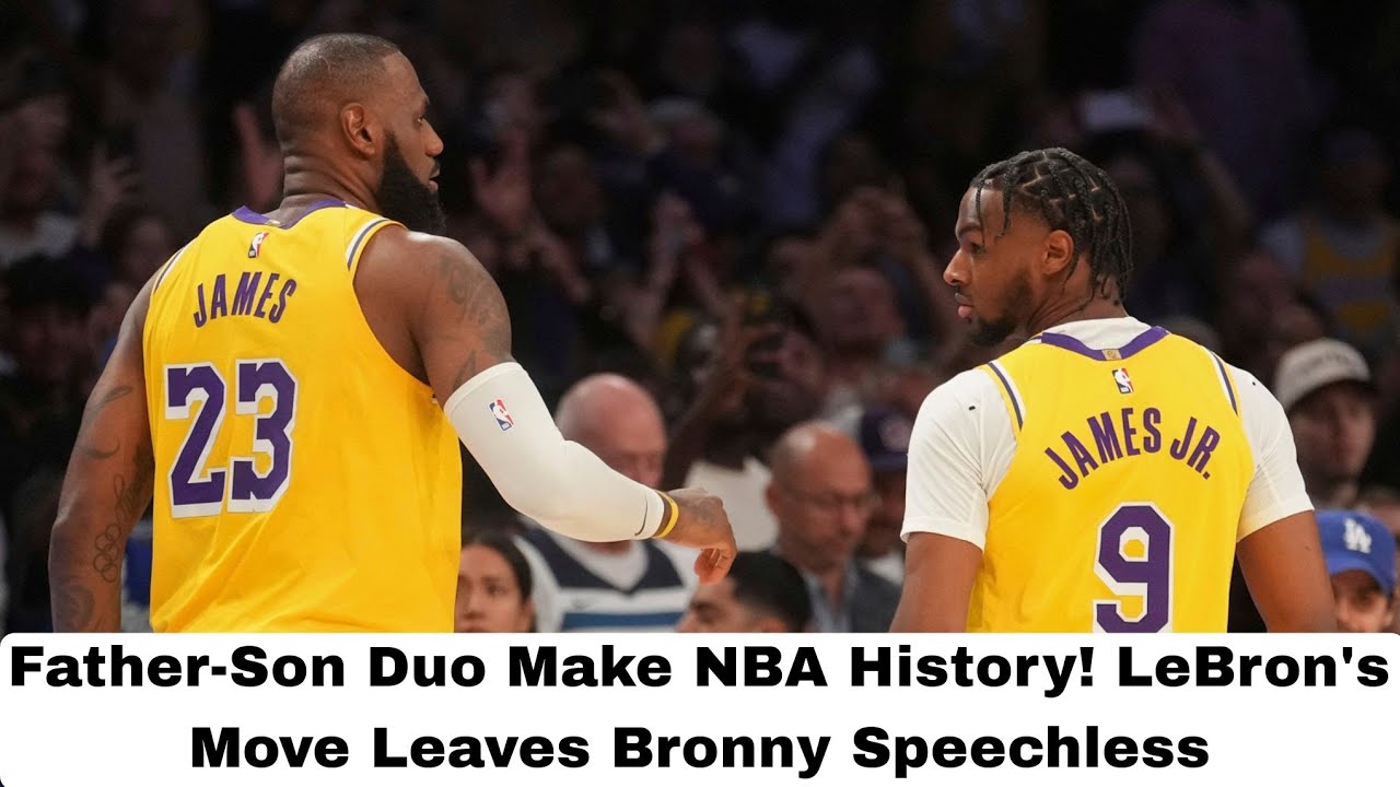 Father-Son Duo Make NBA History! LeBron's Move Leaves Bronny Speechless